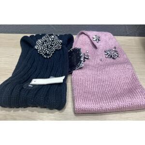 Victorias Secret Headband in Pink Blush Rhinestone Snowflake Sparkle + Bonus